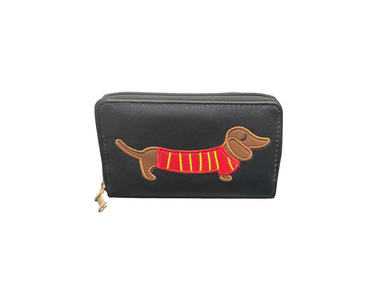 Ladies Purse, Medium Size Purses with Card and Coin Slots, Featuring Dogs