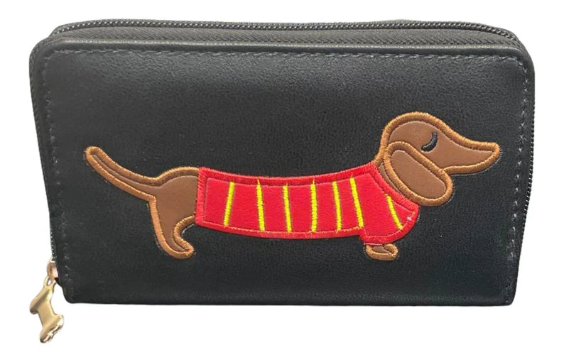 Ladies Purse, Medium Size Purses with Card and Coin Slots, Featuring Dogs