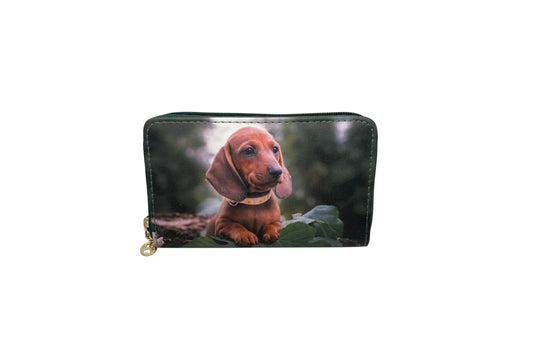 Ladies Purse, Medium Size Purses with Card and Coin Slots, Featuring Dogs