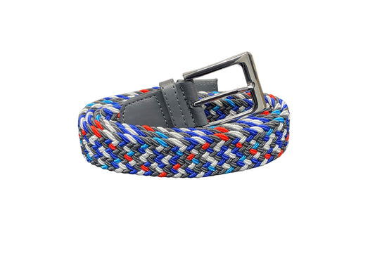 Men's Belt, Stretchy, Elasticated Belts for Men or Women, Braided Belt 1.25" Wide